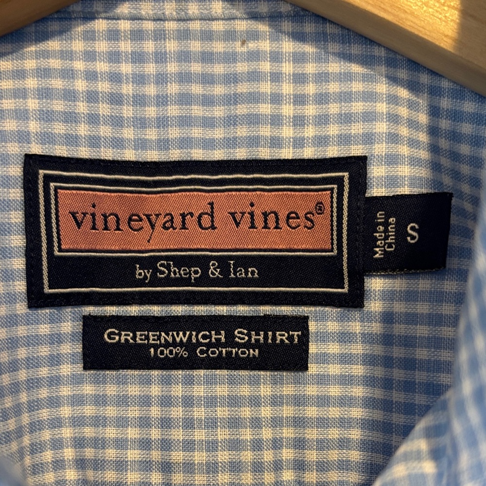 Vineyard Vines Light Blue Checkered Men's Shirt
